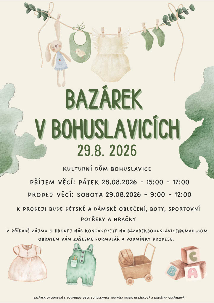 Bazárek v Bohuslavicích