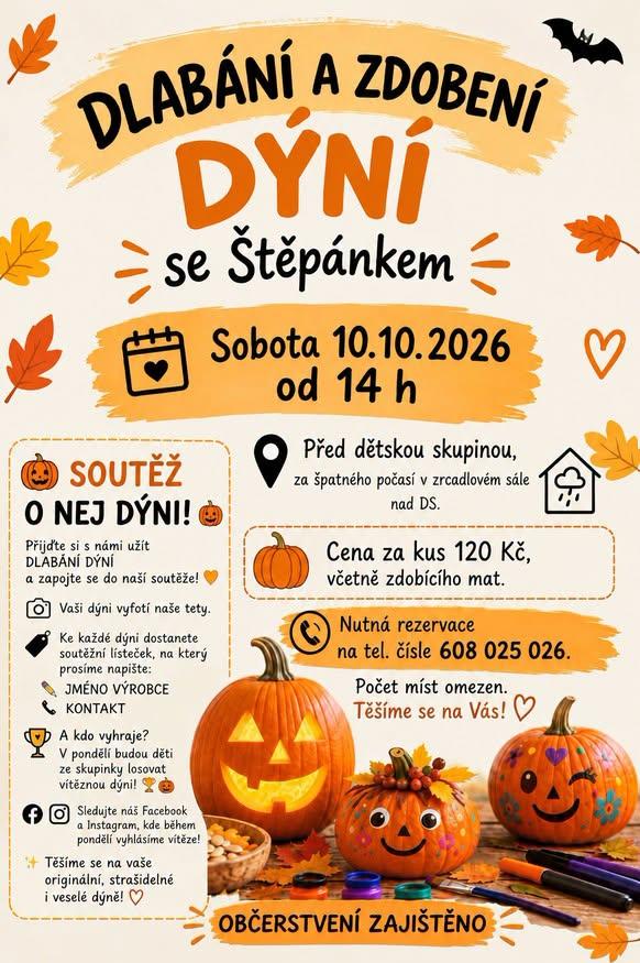 Dlabání a zdobení dýní