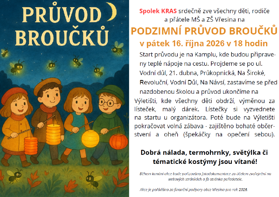Podzimní průvod broučků